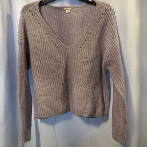 Garage lavender V Neck Sweater